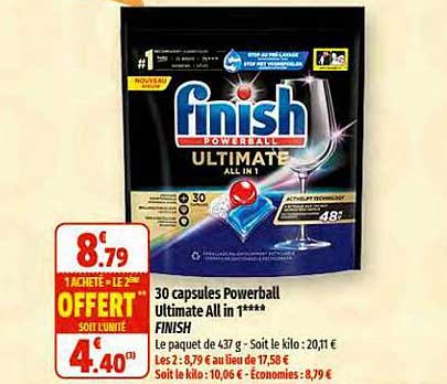 30 Capsules Powerball Ultimate All In 1 Finish