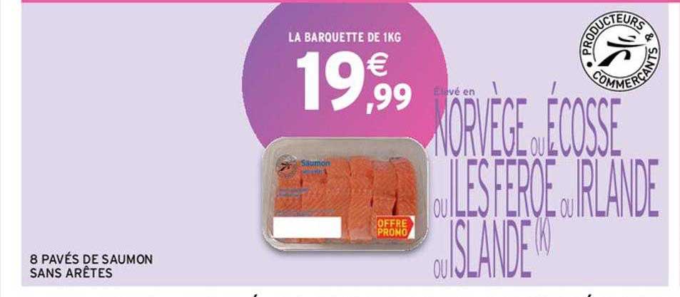 8 pavés de saumon sans arêtes