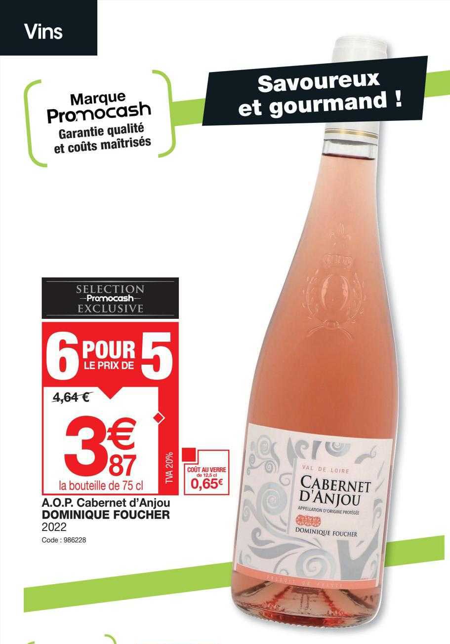 a.o.p. cabernet d'anjou dominique foucher 2022