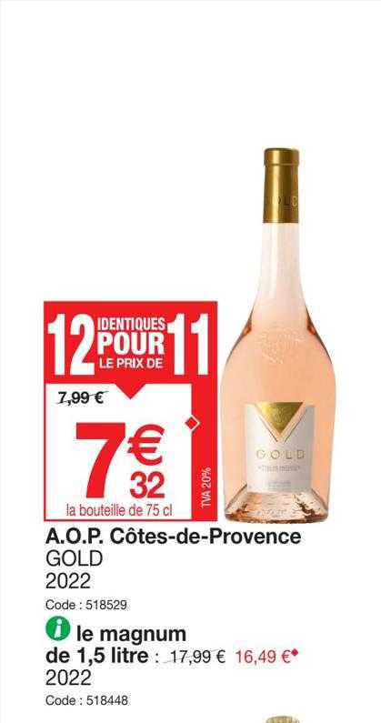 a.o.p. côtes-de-provence gold 2022
