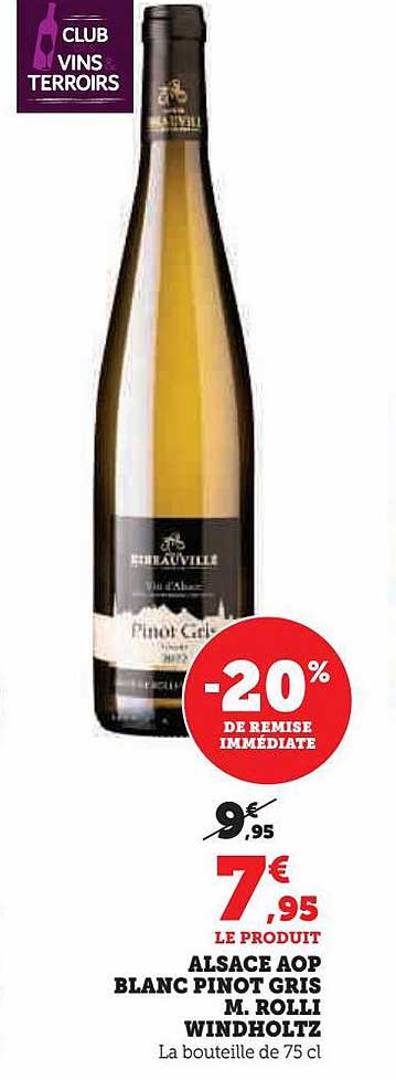 alsace aop blanc pinot gris m. rolli windholtz
