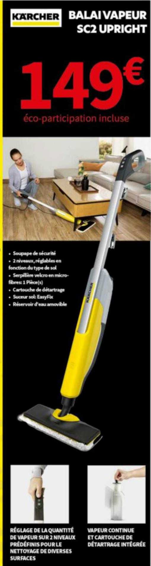 balai vapeur sc2 upright kärcher