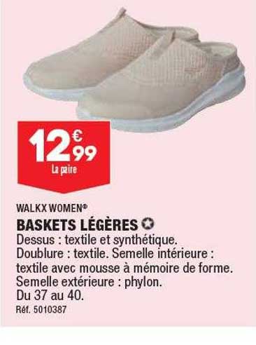 baskets légères walkx women
