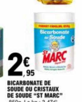 bicarbonate de soude ou cristaux de soude "st marc"