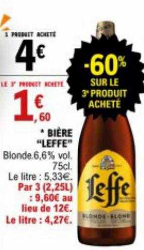 Bière "leffe"