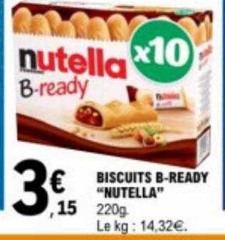 biscuits b-ready "nutella"
