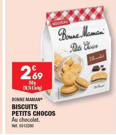 biscuits petits chocos bonne maman