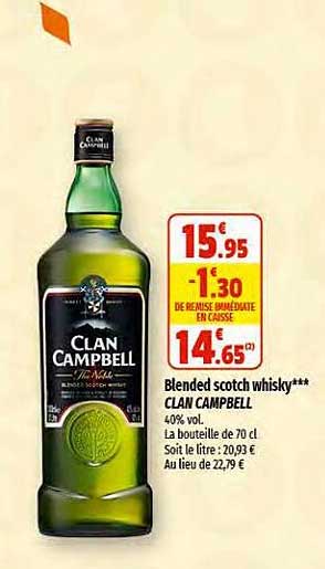blended scotch whisky clan campbell