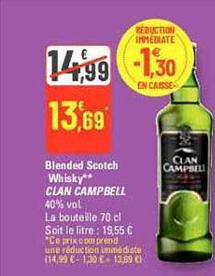 blended scotch whisky clan campbell