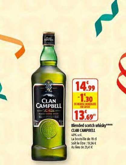 blended scotch whisky clan campbell