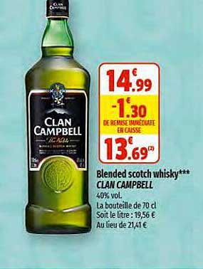 blended scotch whisky clan campbell