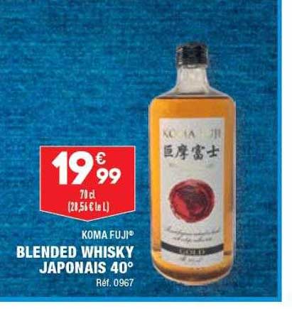 blended whisky japonais 40° koma fuji