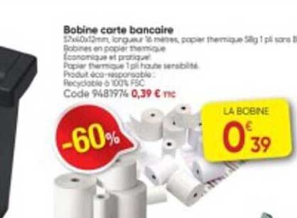 bobine carte bancaire