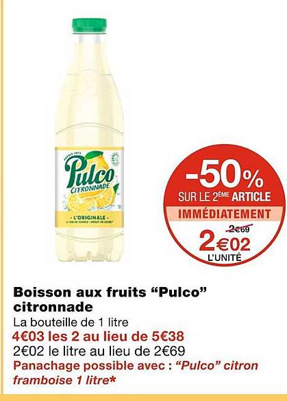 Boisson Aux Fruits "pulco" Citronnade