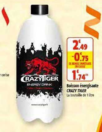 boisson énergisante crazy tiger