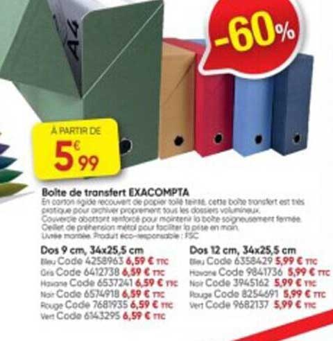 boîte de transfert exacompta