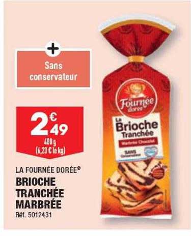 brioche tranchée marbrée la fournée dorée