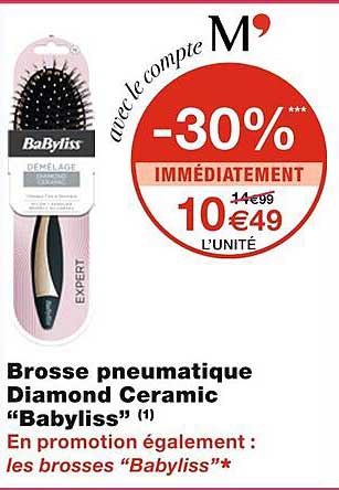 brosse pneumatique diamond ceramic "babyliss"