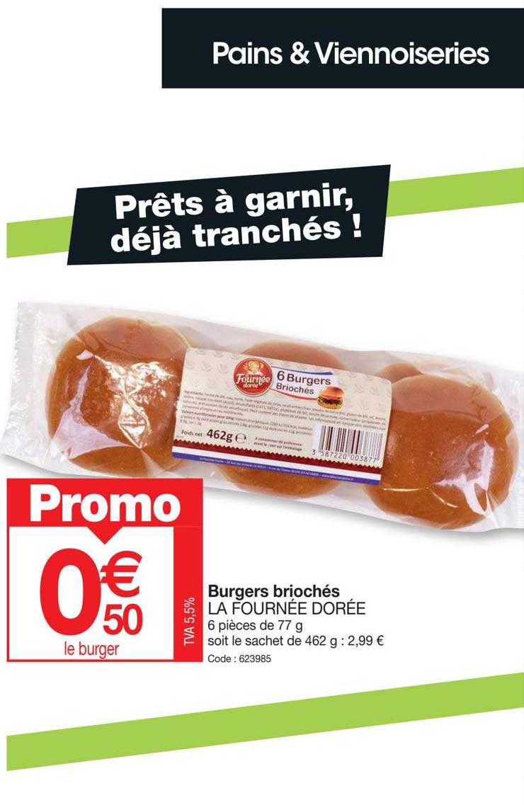 burgers briochés la fournée dorée