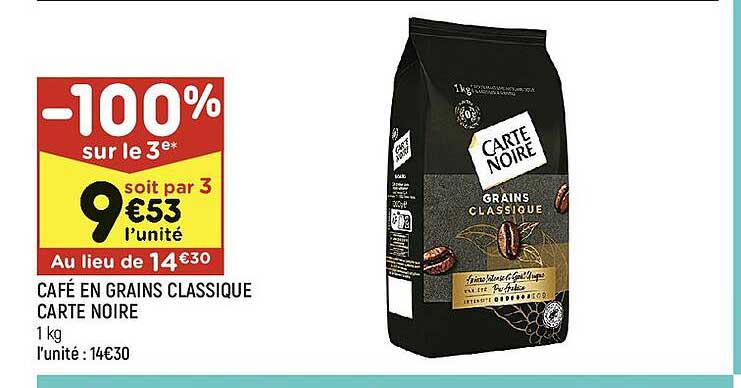 Café En Grains Classique Carte Noire
