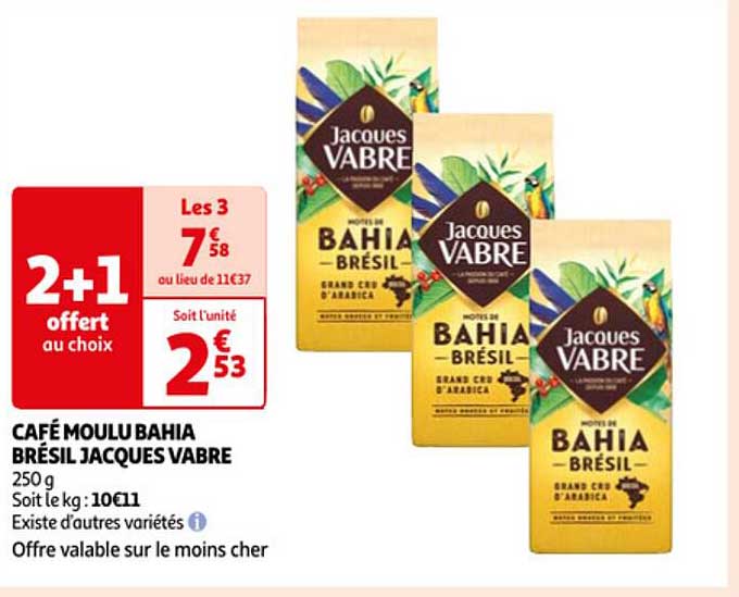 café moulu bahia brésil jacques vabre