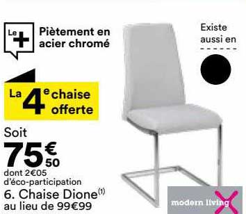 chaise dione modern living