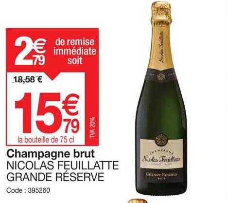 champagne brut nicolas feuillatte grande réserve