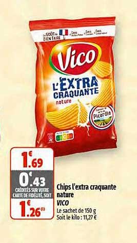 Chips L'extra Craquante Nature Vico