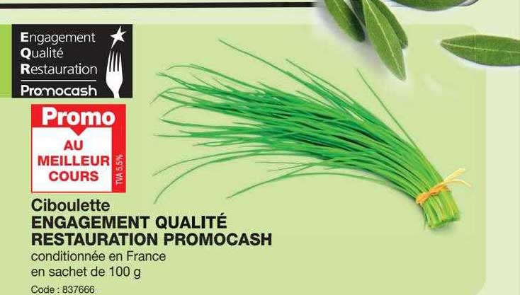 ciboulette engagement qualité restauration promocash