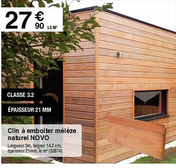 Clin à Emboîter Mélèze Naturel Novo