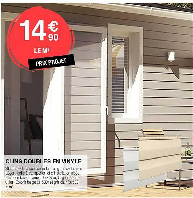 clins double en vinyle