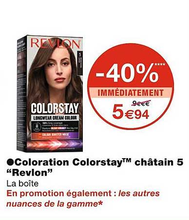 coloration colorstay châtain 5 "revlon"