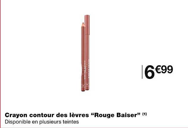crayon contour des lèvres "rouge baiser"