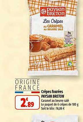 crêpes fourrées paysan breton