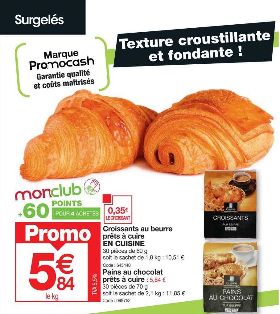 croissants au beurre prêts à cuire en cuisine, pains au chocolat prêts à cuire