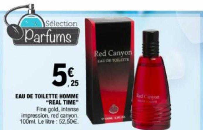 eau de toilette homme "real time"