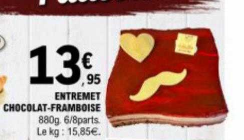 entremet chocolat-framboise