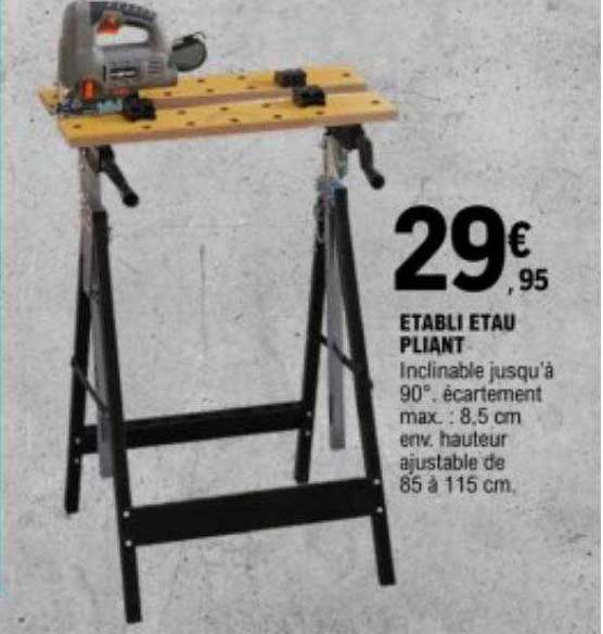 établi étau pliant