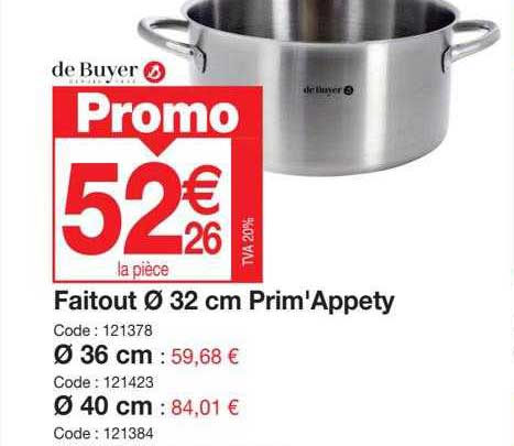 faitout ø32 cm prim'appety