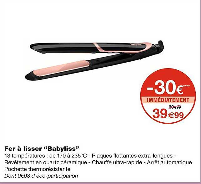 fer à lisser "babyliss"