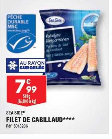 Filet De Cabillaud Sea Side