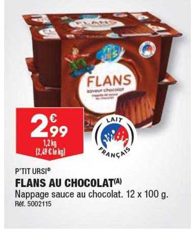 Flans Au Chocolat P'tit Ursi
