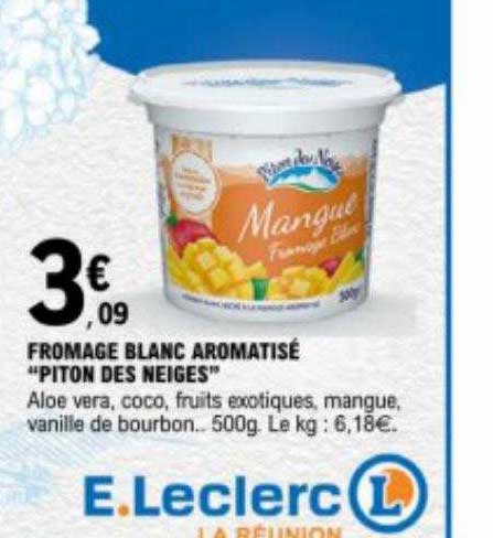 fromage blanc aromatisé "piton des neiges"