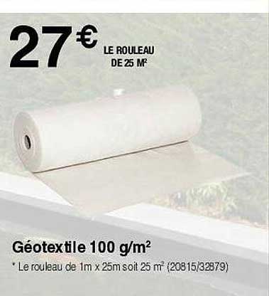 Géotextile 100 G-m²