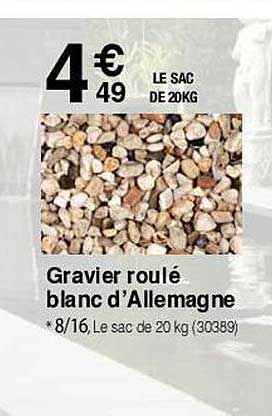 Gravier Roulé Blanc D'allemagne