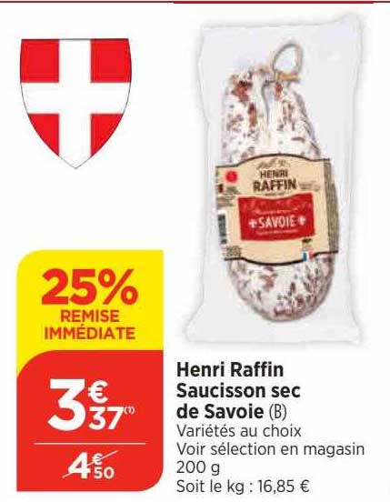 henri raffin saucisson sec de savoie