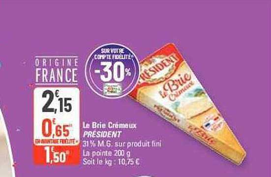 La Brie Crémeux Président