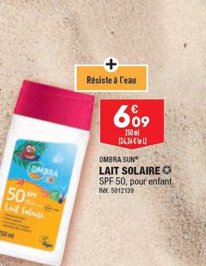 lait solaire ombra sun