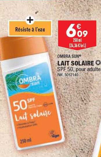 lait solaire ombra sun
