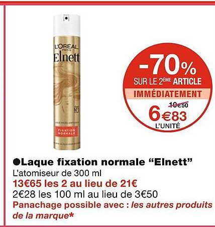 laque fixation normale "elnett"